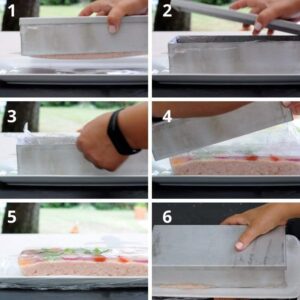 Terrine facile de jambon à tartiner - Retirer les côtés du moule