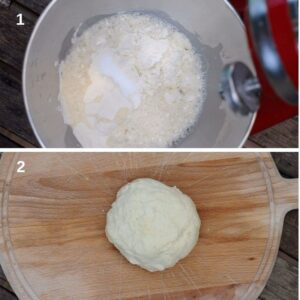 Wraps sains au poulet - Mélange de la pâte maison