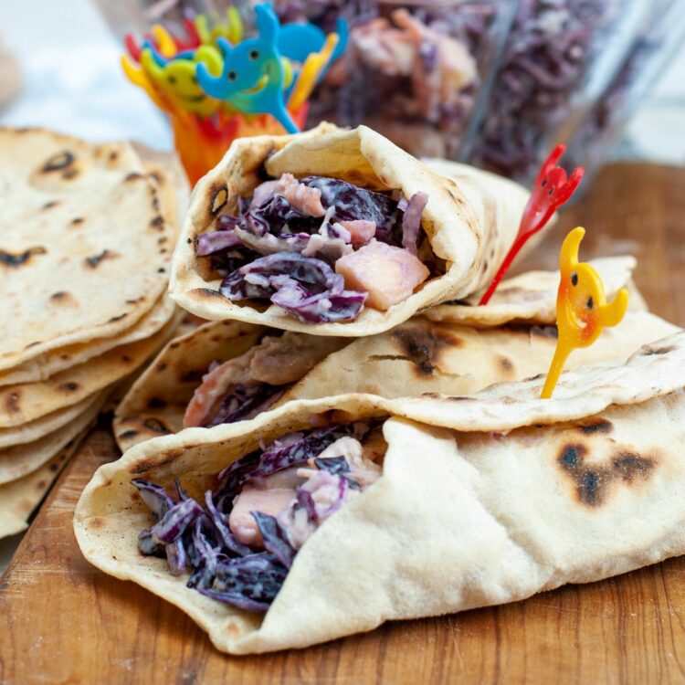 Wraps sains au poulet - en-tête